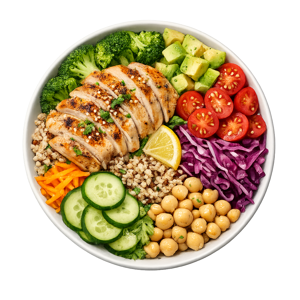 Healthy meal scanned by Formera